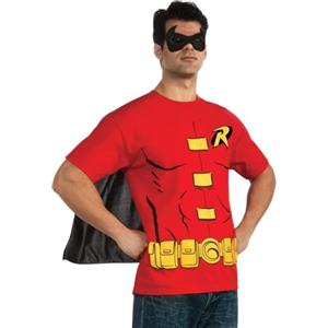 Rubie's, set ufficiale di maglietta da Robin, costume per adulti, taglia L