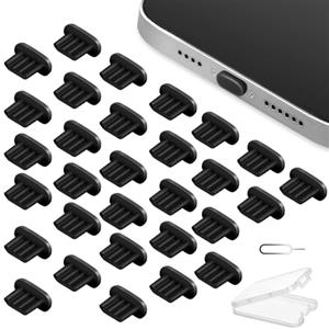 AXFEE 30 Pezzi Tappi Antipolvere, con Perno per Carta, Lighting Port | Connettore Antipolvere, per Porta di Ricarica Spina Antipolvere con iPhone 14/14 Pro/13/13 PRO/Max/X/XS/XR
