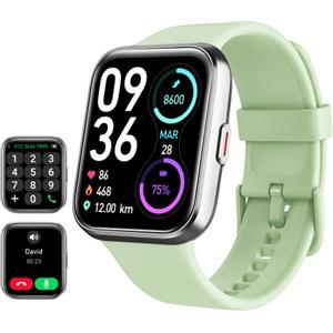 Tensky Orologio Smartwatch Uomo Donna 1,85" Smart Watch Rispondi/Fai Chiamate Alexa Integrata 110+ Sport Contapassi Monitoraggio Sonno SpO2 Frequenza Cardiaca Impermeabile 3ATM per Android iOS