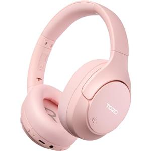 TOZO HT3 Cuffie Bluetooth 6.0 con ANC Ibrido, 5 Mics per Chiamate Chiare | Audio Hi-Res Spaziale, 32 EQ, Connessione Multipoint, Design Pieghevole con Cavo 3.5mm e USB-C