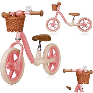 lionelo Alex Bicicletta Senza Pedali per Bambini da 3 Anni fino a 30 kg | Leggera solo 3 kg, Ruote EVA da 30 cm, Manubrio e Sella Regolabili, Blocco Sterzo, Poggiapiedi e Cestino