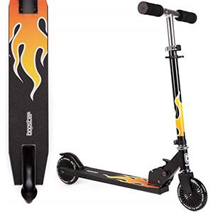Bopster Monopattino Bambino Pieghevole 2 Ruote - Scooter Bambino 8 Anni In Alluminio Con Manubrio Monopattino Regolabile A 4 Altezze - Adatto Dai 5 Ai 14 Anni Di Bopster