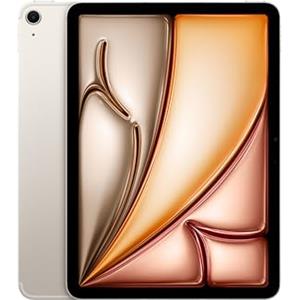 Apple iPad Air 11'' con chip M3: Apple Intelligence, 1 TB, fotocamera frontale e posteriore da 12MP, Wi-Fi 6E + reti cellulari 5G, Touch ID, un giorno intero di batteria — Galassia