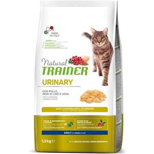 Natural Trainer Cat Urinary Adult con Pollo fresco 1,5 kg - Croccantini per gatti - 1° ORDINE? 20% di sconto SU BRAND ESCLUSIVI, codice BZR20