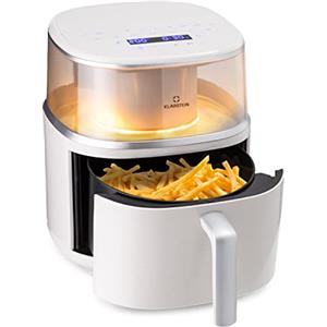 Klarstein Friggitrice ad Aria, Air Fryer 1500W, Friggitrice ad Aria Calda, Forno ad Elettrica 16 Programmi, Timer, Selezione della Temperatura, Controlli Touch, 7.5L