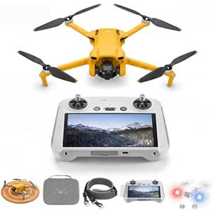 DJI Mini 3 Pro con DJI Smart Control - Drone con telecamera pieghevole e leggero con video 4K/60 Fps, foto da 48 MP, 34 minuti di volo, rilevamento ostacoli a tre vie, grigio