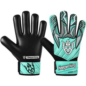 Keeperking - Guanti da portiere per bambini, ragazzi e ragazze, guanti da calcio, taglie 4-7