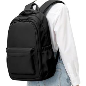 HYC00 Zaino Scuola Superiore Ragazza Leggero Zaini Scuola Media Ragazzo | Zaino Università Donna Porta PC Impermeabile Casual Zainetto Uomo School Backpack Zaini Scolastici per Viaggi Lavoro,A-Nero