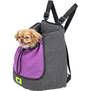 Ferplast Trasportino Gatto TRIP, Zaino per cani, Zaino per Gatti, Trasportino per gatti, Cinghie Regolabili, Chiusura con Cordino, Lavabile, fino a 6 Kg, 30 x 20 x h 33 cm, Viola