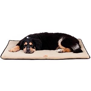 Ferplast Cuscino Cane e Gatto JOLLY MICROFLEECE, Cuccia in Caldo e Soffice Micropile per Taglia Grande, Double Face Anti Graffio, Materassino Lavabile, 108 x 79 x 3,5 cm. Marrone