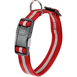 Ferplast Collare Riflettente per Cani CLUB REFLEX C15/44 in Nylon con Fibbia Magnetica, Ideale per Passeggiate Serali