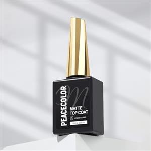 PEACECOLOR Matte Top Coat 15 ml Smalto Gel Polish per Unghie Gel Nail Art Manicure Regalo per Salone Unghie Fai da Te Home