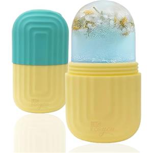 LAC FOR YOU Ice Roller Viso, Rullo Ghiaccio Viso Riutilizzabile | Rullo di ghiaccio facciale in silicone, da congelare e usare per una routine skincare fresca, semplice e personalizzabile.