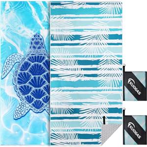 KUOGAS Telo Mare xxl 90×180 cm, Asciugamano Grande In Microfibra Ad Asciugatura Rapida, Telo Bagno Senza Sabbia, Coperta Da Spiaggia Donna