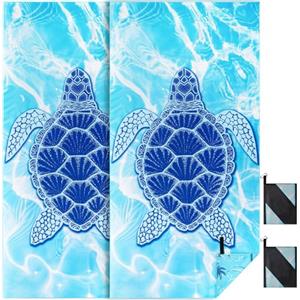 KUOGAS Telo Mare xxl set da 2-90 X 180 cm, Telo Mare Grande in Microfibra ad Asciugatura Rapida