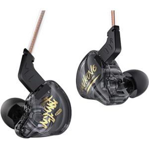 Yinyoo KBEAR MONKIE K01 - Auricolari da gioco, con cancellazione del rumore, con spina da 3,5 mm, suono surround Hi-Fi, monitor cablato, compatibili con PC, PS5, Xbox, Switch