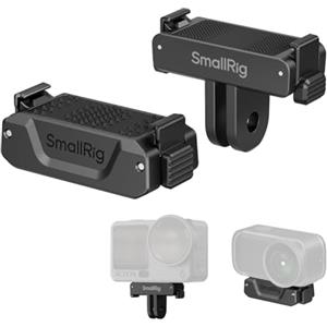 SMALLRIG Supporto Adattatore Magnetico a Sgancio Rapido per DJI Osmo Action 6/Osmo Nano, 2 pezzi con Attacco a 2 Punte e Foro Filettato da 1/4"-20, per Treppiede/Asta per Selfie - 5918