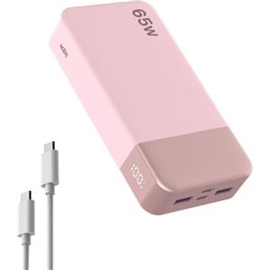 NOBIS 20000mAh 65W Power Bank Caricatore Portatile | Powerbank con 4 Porte (2 USB-C/2 USB-A), Ricarica Rapida, Display LED - per Samsung, Phone ,Laptop, Tablet, e Android