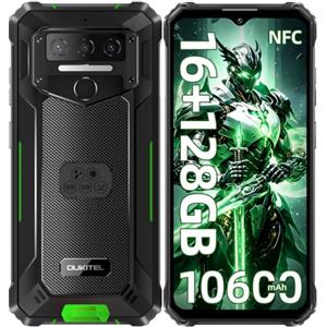 OUKITEL WP23 Plus (2026) Rugged Smartphone 16GB+128GB/1TB - 10600mAh | Telefono Indistruttibile, Andrioid 15 Rugged Phone, 6.52" Cellulare Antiurto, Octa-Core Telefono, NFC/Dual SIM/OTG, Verde
