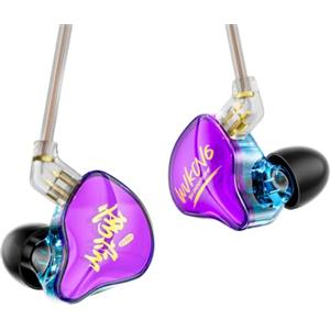 Yinyoo KBEAR K01 PRO Auricolari IEM Hi-Fi per videogiochi | HiFi Bass Potente, Driver Dinamico 10mm PET, Cavo Rimovibile OFC, Jack 3,5mm per FPS e Switch