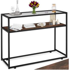 tectake® Tavolo Consolle Ingresso, Consolle Dietro Divano, Tavolo Salvaspazio, Tavolino Ingresso, Mobile Entrata Moderno - 100 x 41 x 80,5 cm, Industriale Scuro