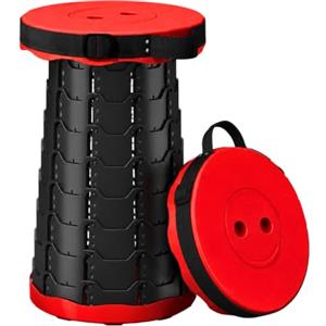 MAGIC SELECT Sgabello Pieghevole Portatile con Maniglia per il Trasporto | Mini Sgabello Telescopico con Altezza Regolabile. Sedia Portatile per Campeggio, Spiaggia, Pesca