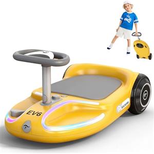 EVERCROSS EV6 macchina elettrica per bambini, 4 in 1 con Musica Bluetooth | Autonomia fino a 10 km macchina bambini elettrica, 3 modalità fino a 9 km/h, rotazione a 360°, oltre 100 effetti luminosi