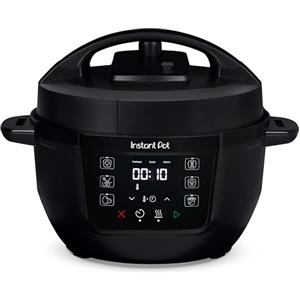 Instant Pot Multicooker, 3.8L 7-in-1 Pentola a Pressione, Vaporiera, Scaldavivande in Acciaio Inossidabile Spazzolato, Adatta a Cucinare Riso, Zuppa, Verdura e Yogurt a Cottura Lenta, Nero