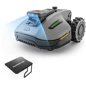 MAMMOTION YUKA mini 2 500 Robot Tagliaerba con Garage-mini | senza Filo Perimetrale, Nessuna Perdita di Segnale, Senza RTK, Visione AI Tri-Cam, DropMow, Mappatura Auto Multi-zona