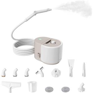 Generico Pulitore a Vapore 1500W 5 Bar con Serbatoio da 1,5 L e 12 Accessori | Autonomia 45 Minuti, Riscaldamento in 8 Min, Per Casa e Auto, Per Cucina e Bagno, Per Tessuti