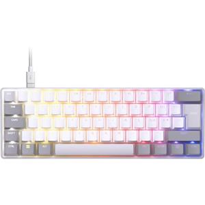 Corsair ClIPPER PRO MINI 60 Tastiera Gaming FPS Con Effetto Hall - Bianco | Rapid Trigger, SOCD, 8000Hz, Attuazione Regolabile, IP57, Cablata, RGB, IT QWERTY, Per PC Windows E Mac