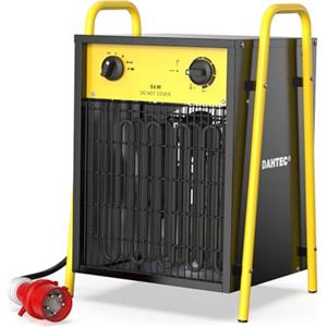 DAHTEC Termoventilatore Industriale 9000 W - Radiatore Elettrico - Basso Consumo - Termostato e Protezione da Surriscaldamento - per Casa, Serra o Il Cantiere