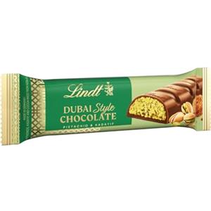 Lindt Snack DUBAI STYLE CHOCOLATE, Snack di Cioccolato al latte, ripiena pistacchio e kadayf, Formato 40g