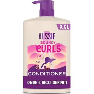 Aussie Bouncy Curls Balsamo Ricci Idratante 1000ml | Boost di Idratazione Quotidiana per Capelli Mossi e Ricci, Con Oli di Jojoba, Cocco e Macadamia, Vegano e Cruelty-Free