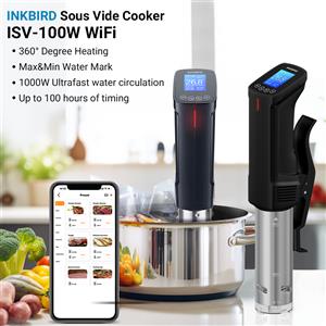 INKBIRD ISV-200W Wi-Fi Culinary Sous Fornello di precisione Cottura lenta 1000W Potente circolatore ad immersione Componenti in acciaio inossidabile