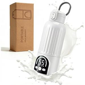 Eirolace Scaldabiberon Portatile Senza Fili,Riscaldamento Rapido (35-70 °C),Scalda Biberon Neonato Portatile 500 Ml,Funzione Di Sterilizzazione,Scaldabiberon Portatile Per Latte Materno,Acqua,Notte,Viaggi