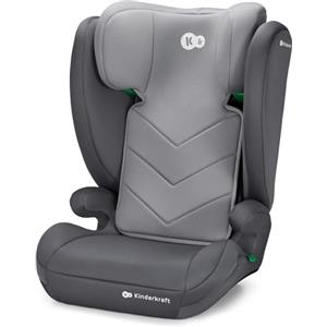kk Kinderkraft Kinderkraft I-SPARK Seggiolino auto, i-Size, Gruppo 2/3 100-150 cm, da 3,5 a 12 anni, da 15 a 36 kg, leggero (4,85 kg), cintura di sicurezza a 3 punti, Protezioni laterali, Grigio