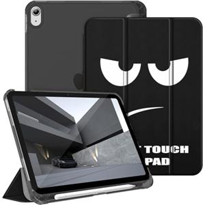 FINTIE Cover per iPad (A16) 11ª Gen 11" (2025) / iPad 10ª Gen 10.9" (2022) | con Portapenne - Sottile Leggero Opaca Trasparente Posteriore Custodia con Auto Sveglia/Sonno, Don't Touch