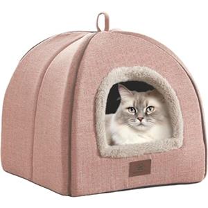 WINDRACING Cuccia per gatti da interni, cuccia per gatti con cuscino imbottito rimovibile e lavabile, morbida cuccia per gatti e mobili, per animali domestici di piccola e media taglia