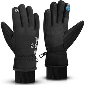 WESTWOOD FOX Guanti invernali impermeabili per uomini e donne, antivento, caldi guanti da sci, touchscreen, guanti antiscivolo per ciclismo, snowboard, escursionismo, corsa, guida e sport all'aria
