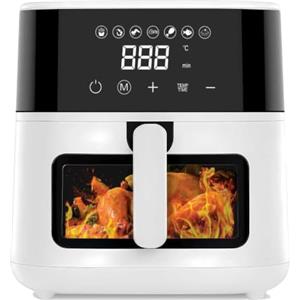 SMART-J Friggitrice ad Aria 5L Easy Nera M807DT, 1200W, Digitale | Digitale con 7 Programmi Preimpostati, Temperatura 80-200°