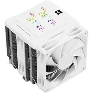 Thermalright Peerless Assassin 120 Digital White CPU Air Cooler, Digital Screen Top Cover,6 Heatpipes Computer CPU Cooler, per AM4/AM5, Intel LGA1700/1851/1150/1151/1200, PC Cooler-White
