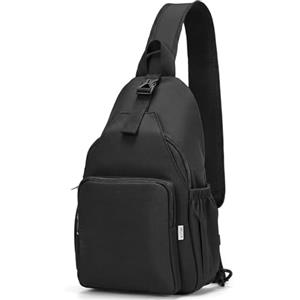 AOTIAN Piccolo Borsa a Tracolla Uomo Donna, Zaino Monospalla | Mini Leggera Borse Petto Antifurto per Viaggi Palestra Ciclismo, Multi Tasche, Adatto per Tablet 11", Resistente all'acqua