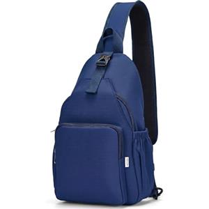 AOTIAN Piccolo Borsa a Tracolla Uomo Donna, Zaino Monospalla | Mini Leggera Borse Petto Antifurto per Viaggi Palestra Ciclismo, Multi Tasche, Adatto per Tablet 11", Resistente all'acqua