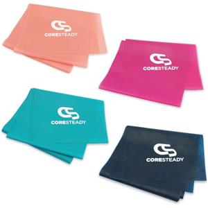 Coresteady Elastici Fitness - 5 Livelli di Resistenza per Elastico Fitness | Fasce Elastiche Fitness Fisioterapia e Yoga - Elastici Palestra per Forza - Set Elastici Fitness con Guida Gratuita