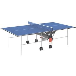 Garlando Training Indoor Blu - Tavolo Ping Pong Pieghevole Regolamentare con Ruote e Rete Inclusa