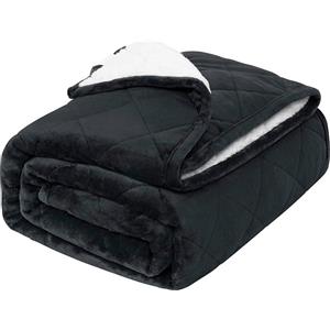 WOLTU coperta ponderata double face, antistress, antracite, 135x200, 7 kg