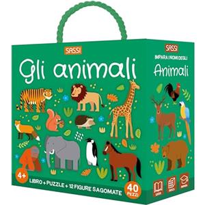 Sassi Animali. Q-box. Ediz. a colori. Con puzzle