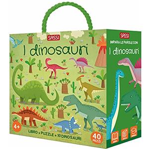 Sassi I dinosauri. Q-box. Ediz. a colori. Con puzzle