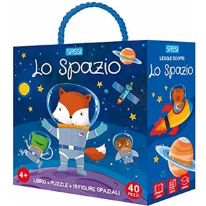 Sassi Lo spazio. Q-box. Ediz. a colori. Con 10 figure spaziali. Con puzzle